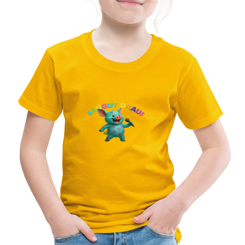 Kinder Premium T-Shirt - Sonnengelb