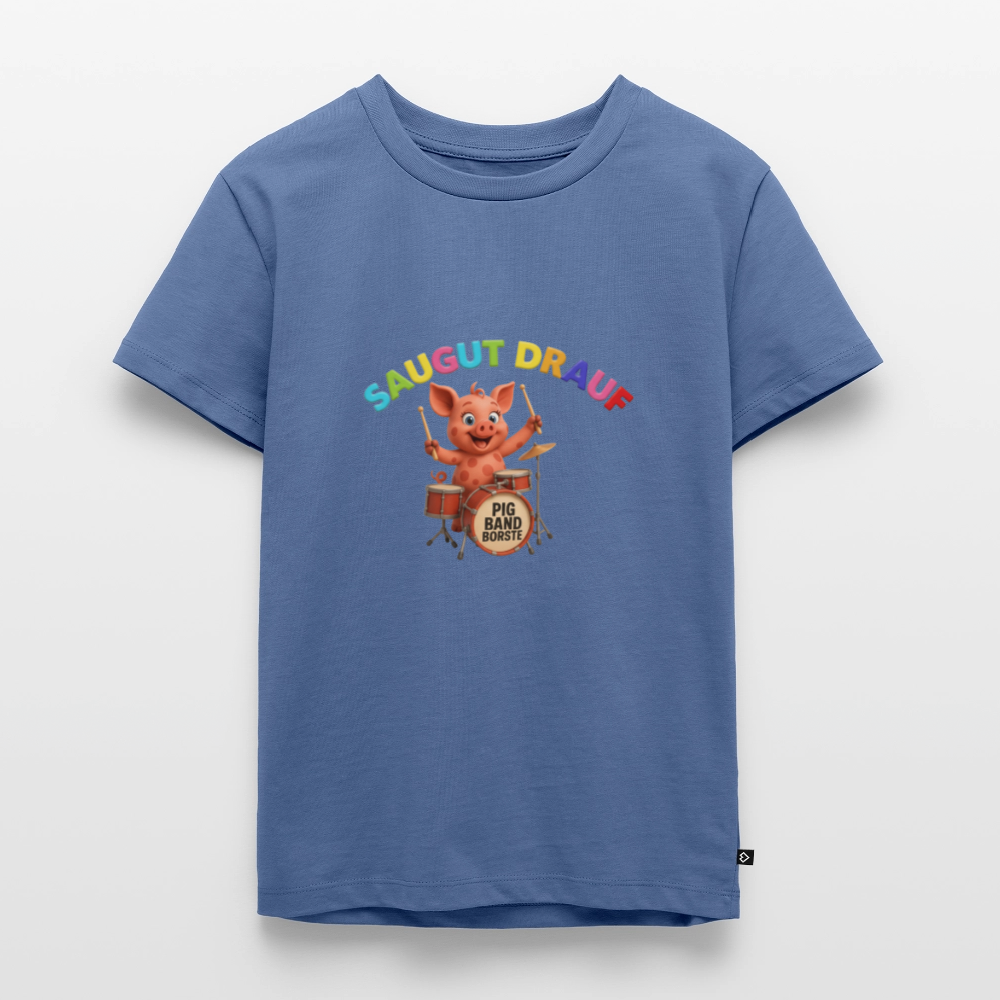 Kinder Premium T-Shirt - Taubenblau