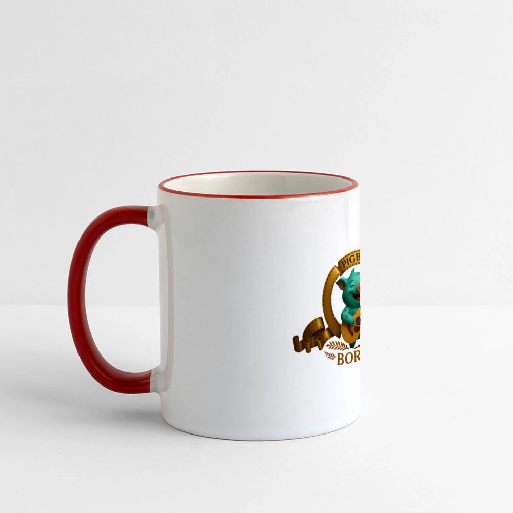 Tasse - Weiß/Rot