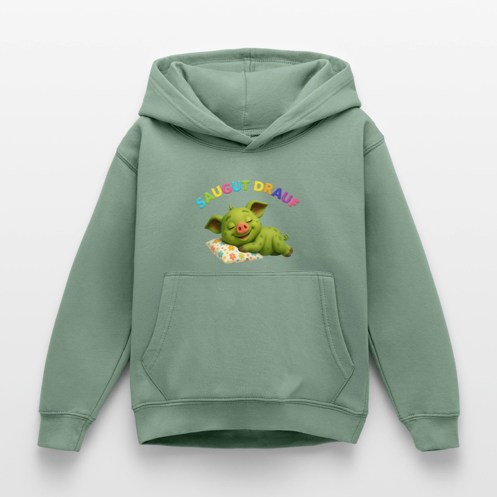 Kinder Hoodie - Graugrün