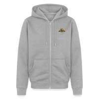 Männer Premium Kapuzenjacke - Grau meliert