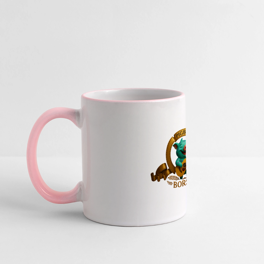 Tasse - Weiß/Pink