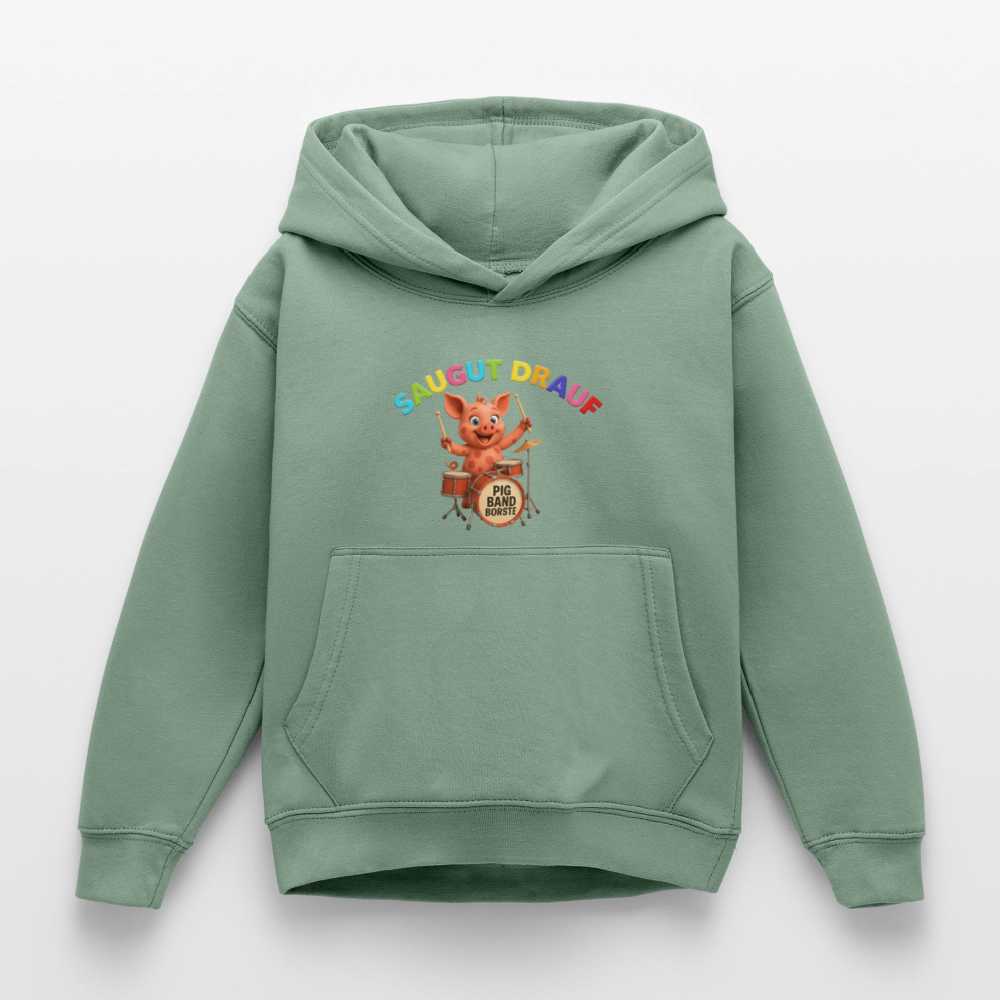 Kinder Hoodie - Graugrün