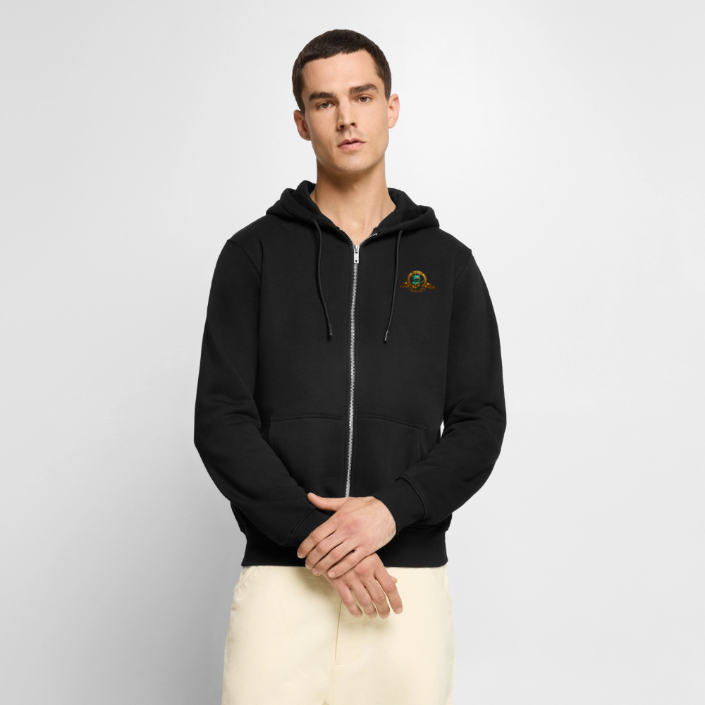Männer Premium Kapuzenjacke - Schwarz