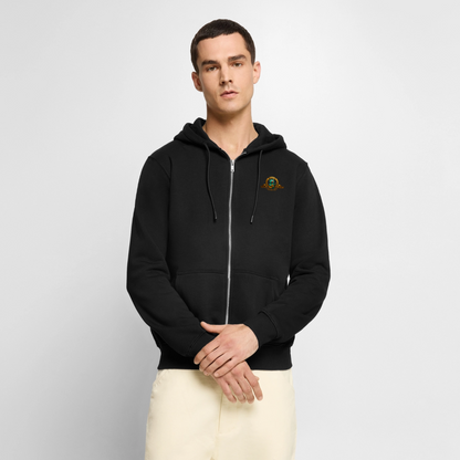 Männer Premium Kapuzenjacke - Schwarz