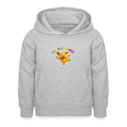 Kinder Hoodie - Hellgrau meliert