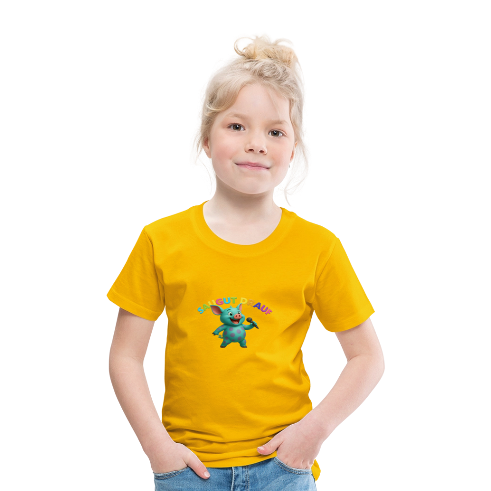 Kinder Premium T-Shirt - Sonnengelb