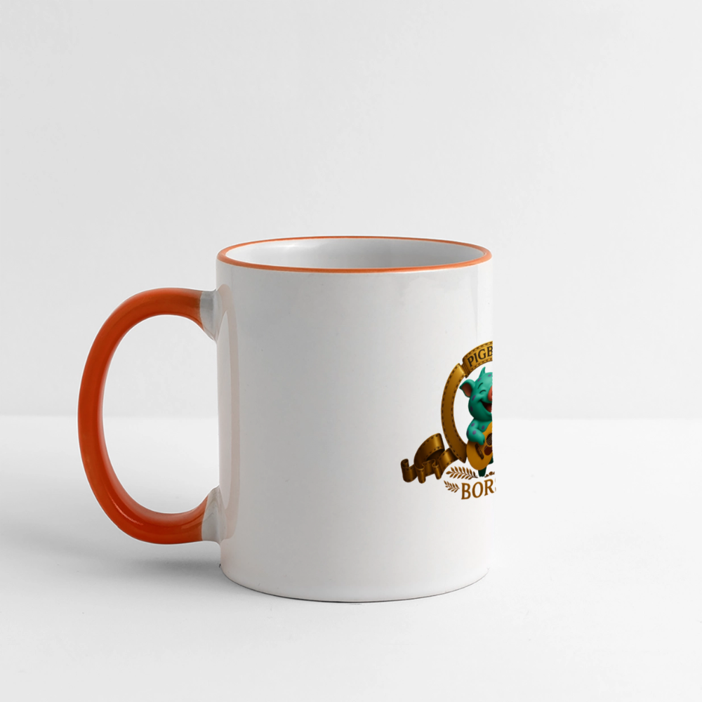 Tasse - Weiß/Orange