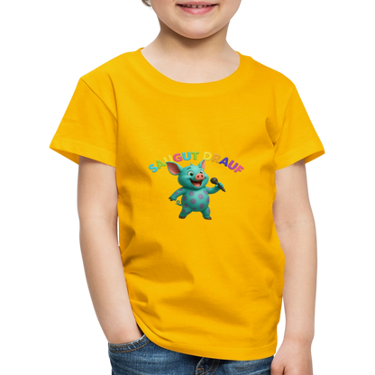 Kinder Premium T-Shirt - Sonnengelb