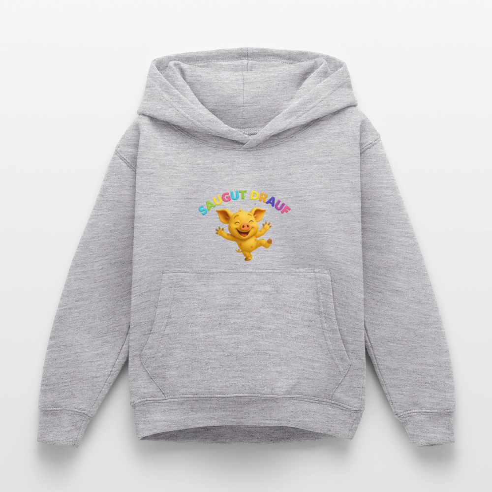 Kinder Hoodie - Hellgrau meliert