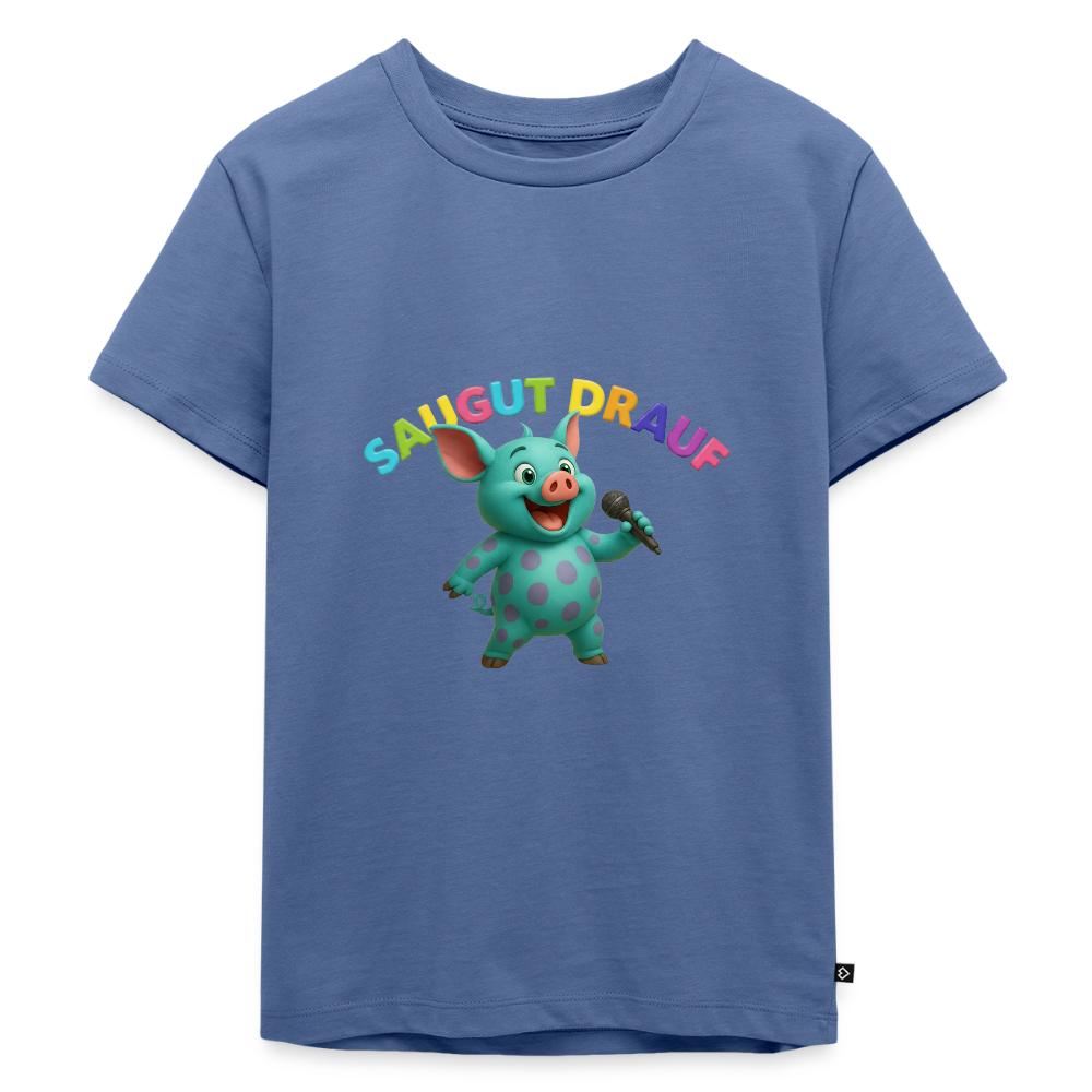 Kinder Premium T-Shirt - Taubenblau