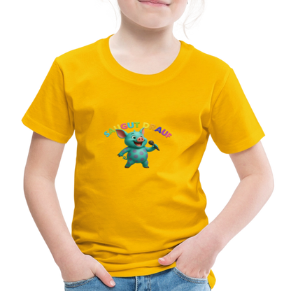 Kinder Premium T-Shirt - Sonnengelb