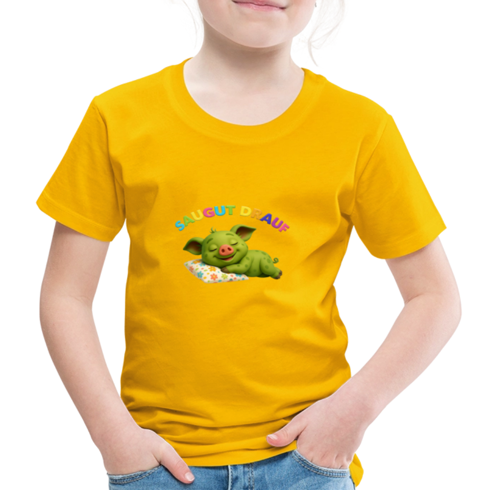Kinder Premium T-Shirt - Sonnengelb