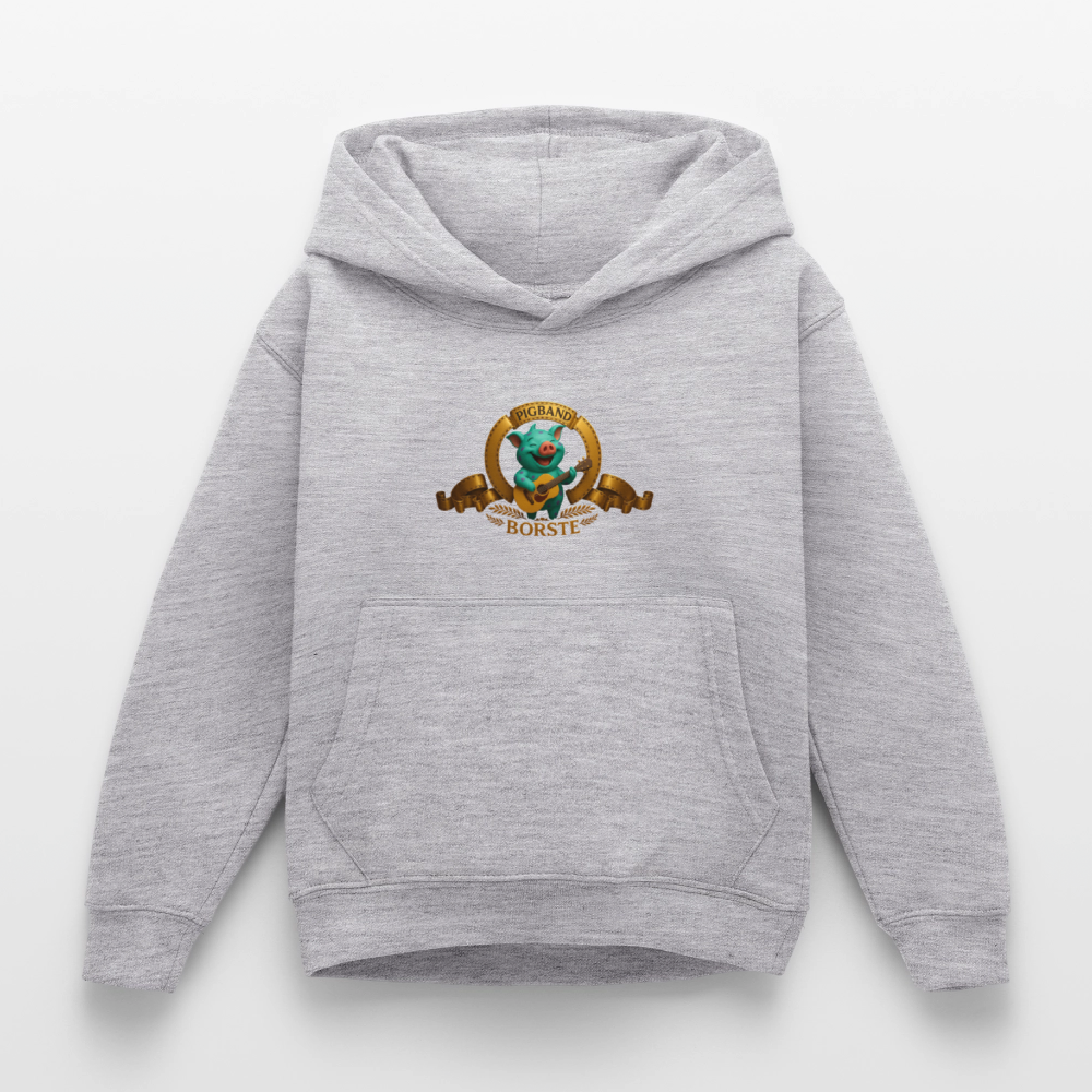 Kinder Hoodie - Hellgrau meliert