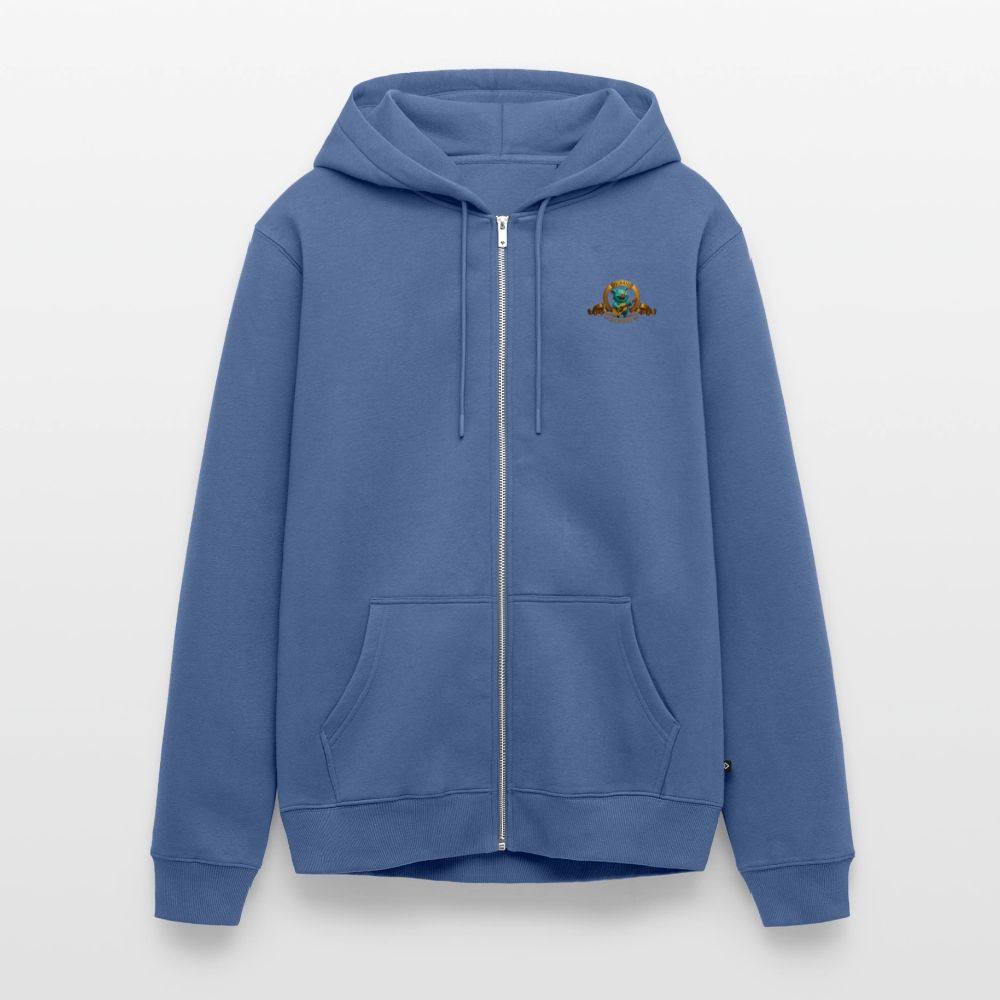 Männer Premium Kapuzenjacke - Taubenblau