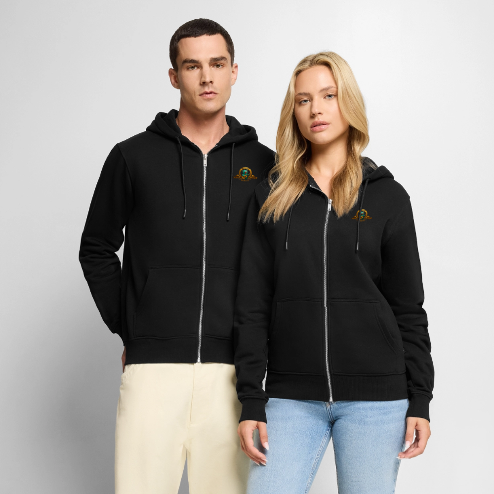 Männer Premium Kapuzenjacke - Schwarz