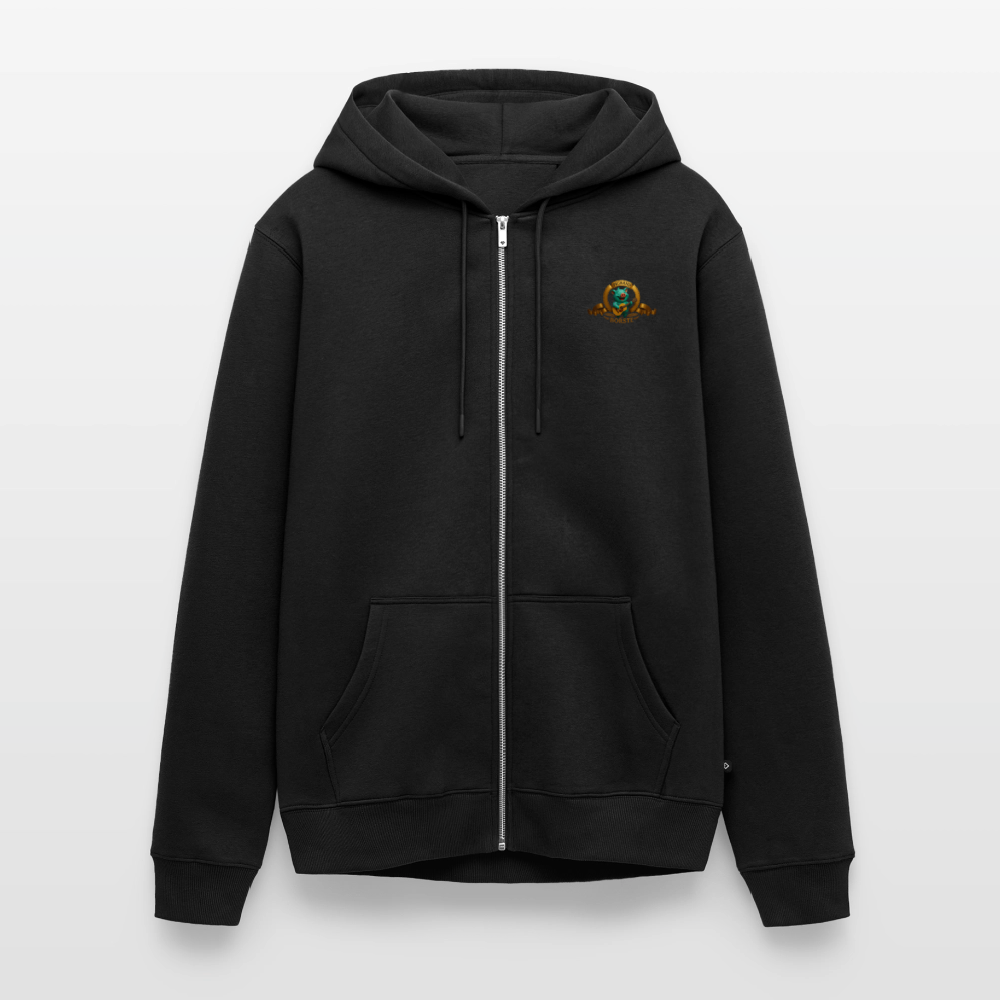 Männer Premium Kapuzenjacke - Schwarz