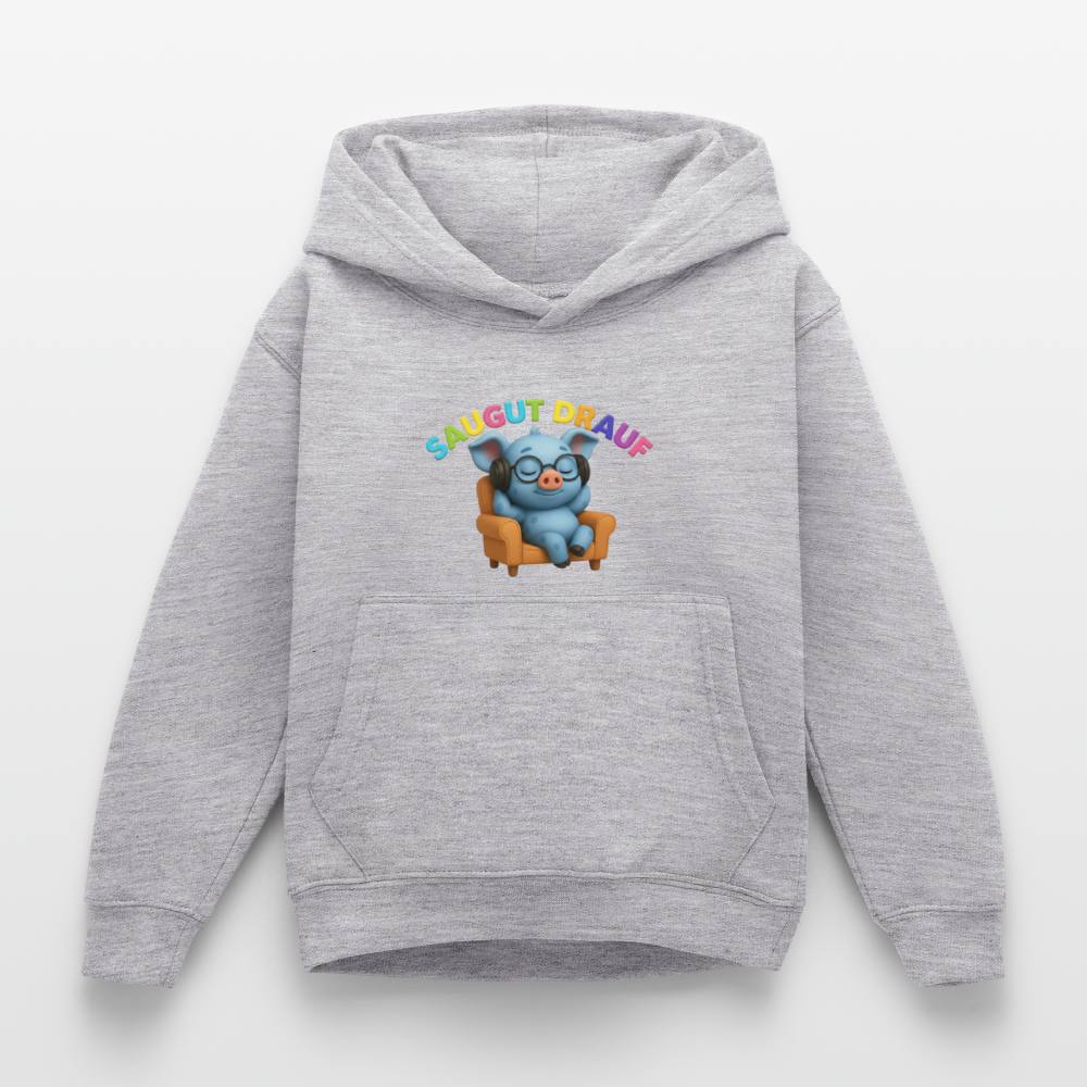 Kinder Hoodie - Hellgrau meliert