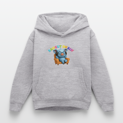 Kinder Hoodie - Hellgrau meliert