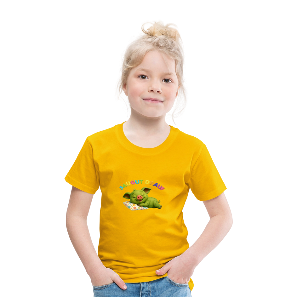 Kinder Premium T-Shirt - Sonnengelb
