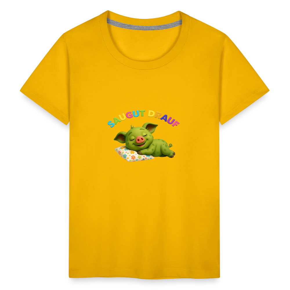 Kinder Premium T-Shirt - Sonnengelb