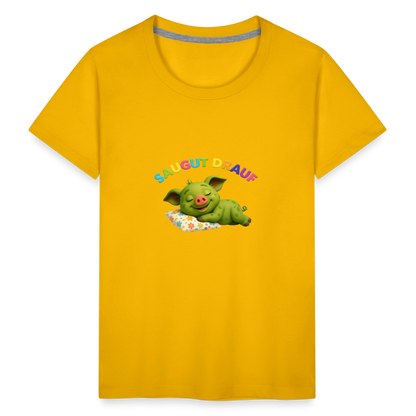 Kinder Premium T-Shirt - Sonnengelb