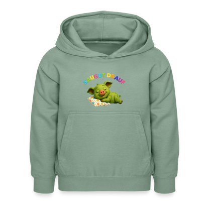 Kinder Hoodie - Graugrün