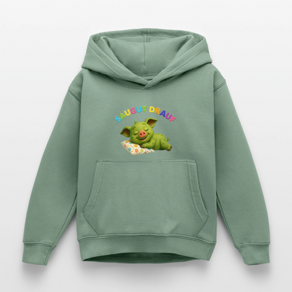 Kinder Hoodie - Graugrün