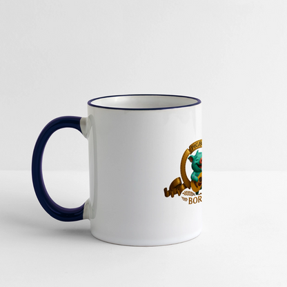 Tasse - Weiß/Kobaltblau