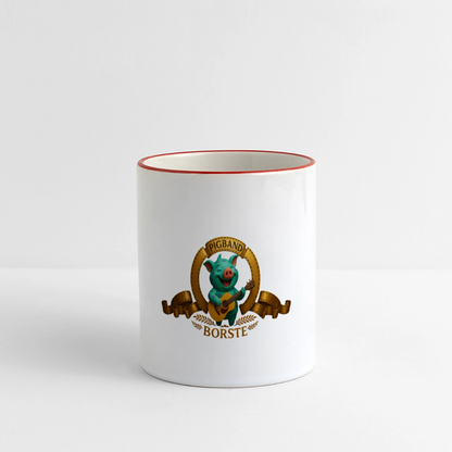 Tasse - Weiß/Rot