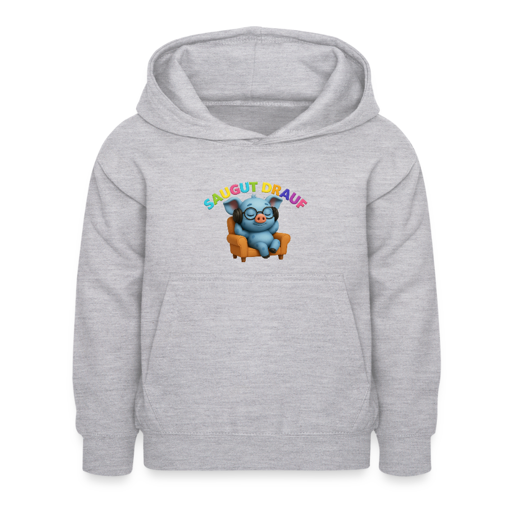 Kinder Hoodie - Hellgrau meliert