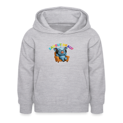 Kinder Hoodie - Hellgrau meliert