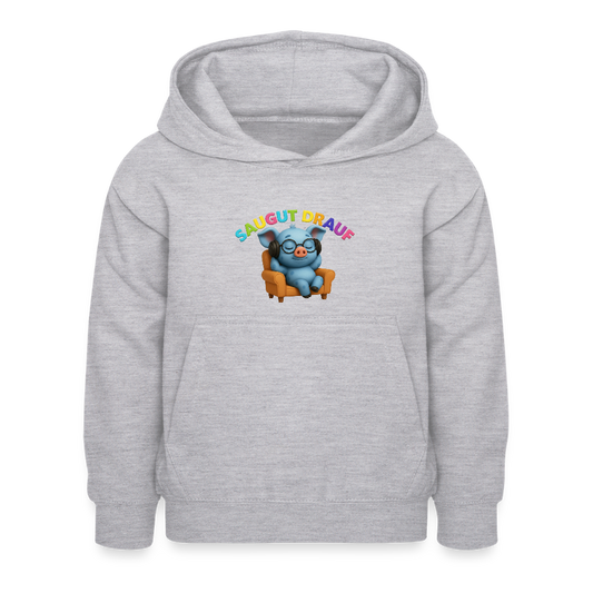 Kinder Hoodie - Hellgrau meliert