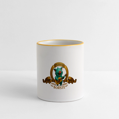 Tasse - Weiß/Gelb