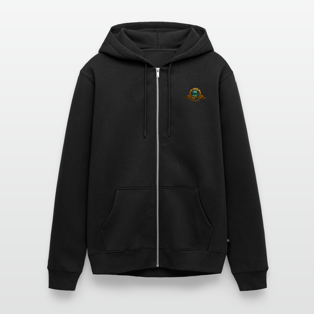 Männer Premium Kapuzenjacke - Schwarz