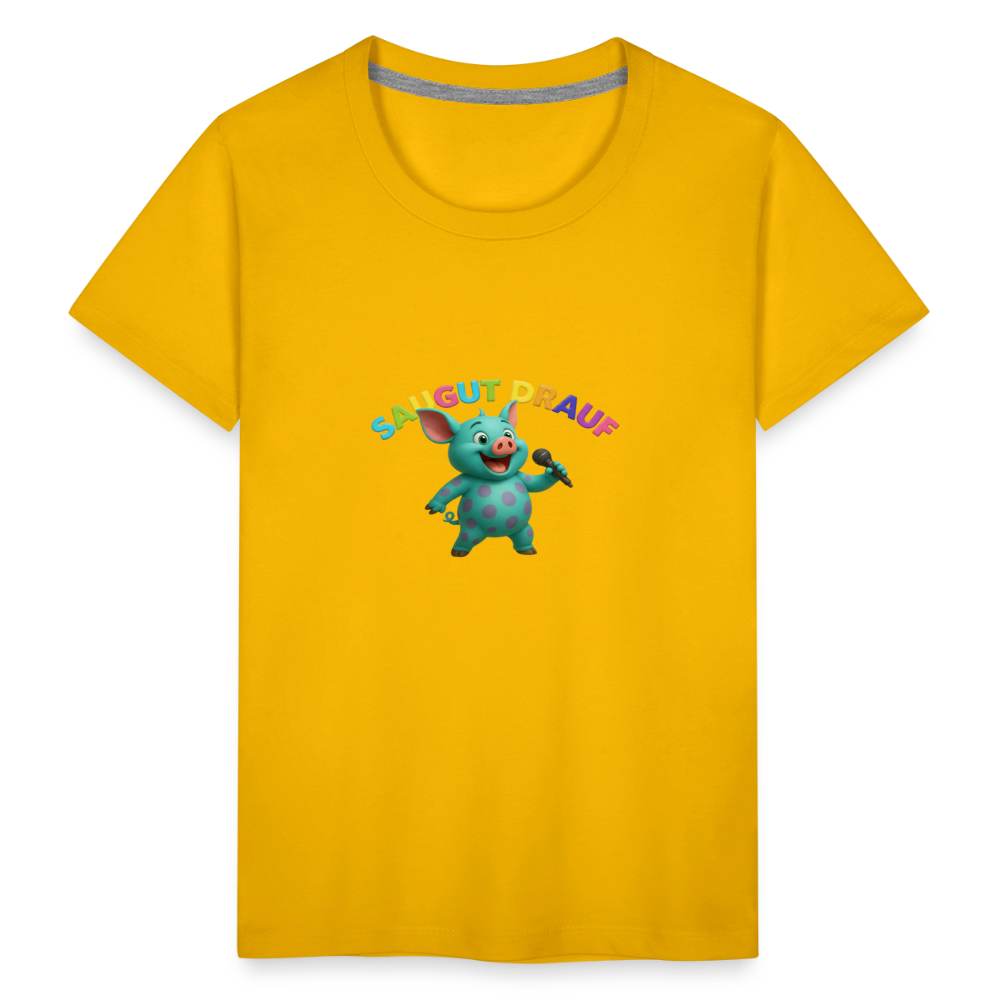 Kinder Premium T-Shirt - Sonnengelb
