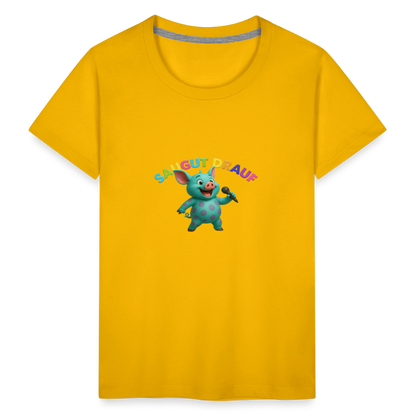 Kinder Premium T-Shirt - Sonnengelb